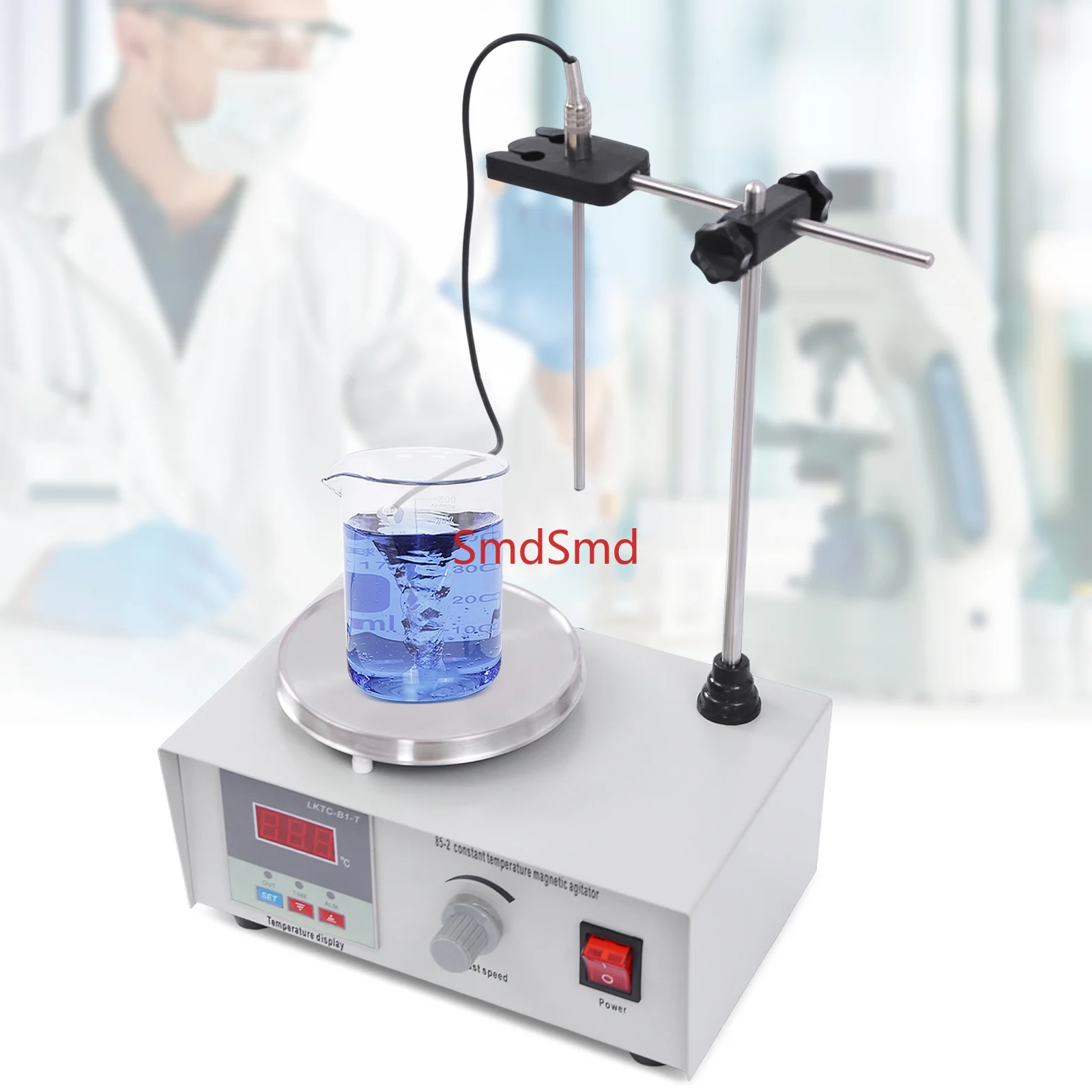 Magnetic Stirrer 2000ML Hotplate Mixer 2000 RPM Lab Heating Plate Stirrers with Digital Temperature Display Including Stir Bar