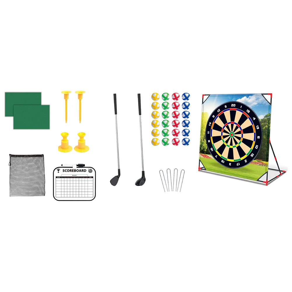 Novo vertical crianças golfe pegajoso bola jogo conjunto pai-filho acampamento ao ar livre jogando brinquedo aniversário presente de natal