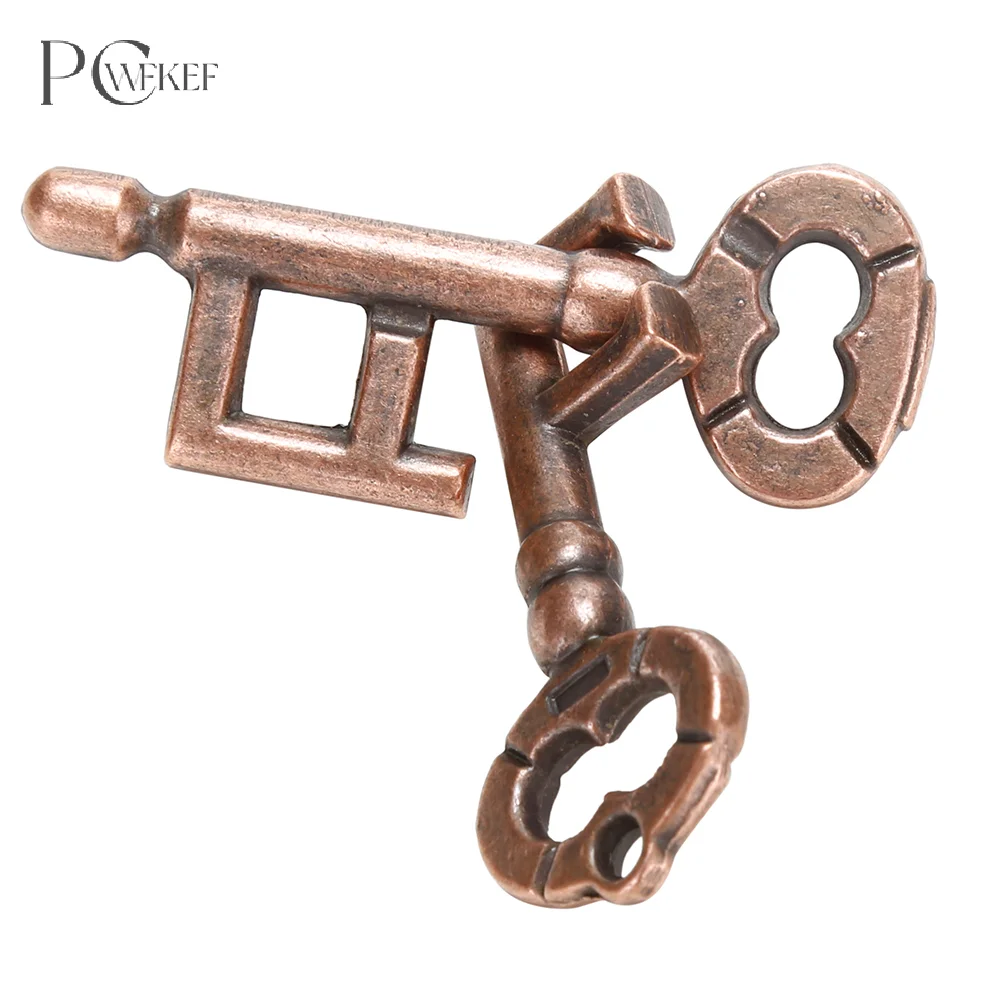 

1 Pcs Alloy Key Ring Puzzle Brain Tester IQ Test Kids Adults Intelligent Toys