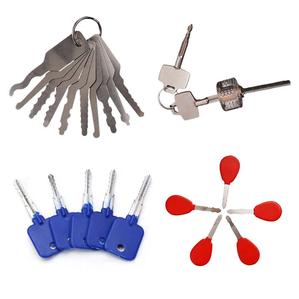 

5/10PCS Master Keys Lock Key Set Multiple Shapes Lock Picking Emergency Tool