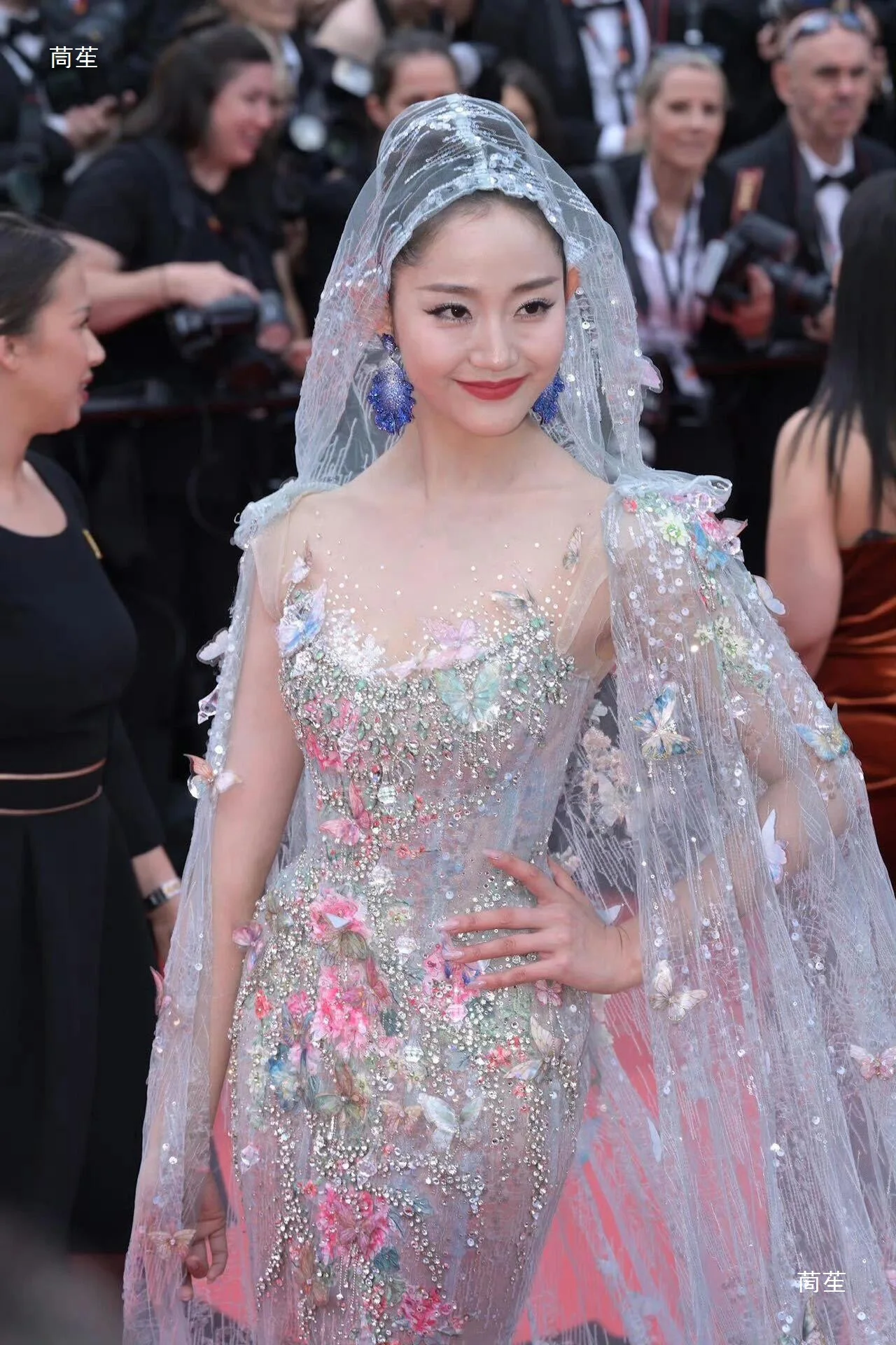 Heavy Industry Wedding Dress Super Immortal Butterfly Fish Tail Temperament Banquet Evening Dress Bridal Toasting Dress