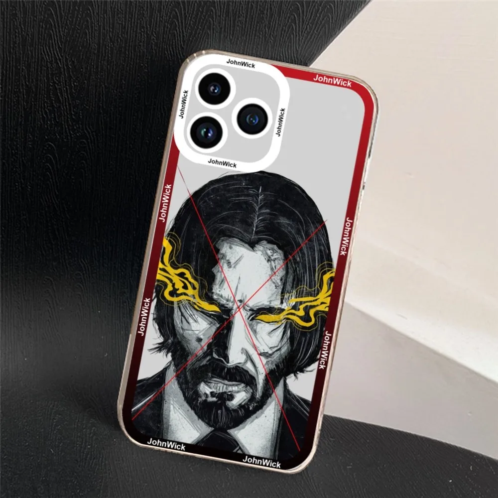 Cool Movie John Wick Phone Case For Samsung S20 S21 S22 S23 ULTRA PLUS LITE Transparent Shell