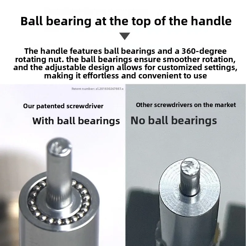 Precision S2 Steel Flathead Screwdriver Ball Bearing Rotatable Non-slip Arc Handle No Trace Watch Clock Repair Tool