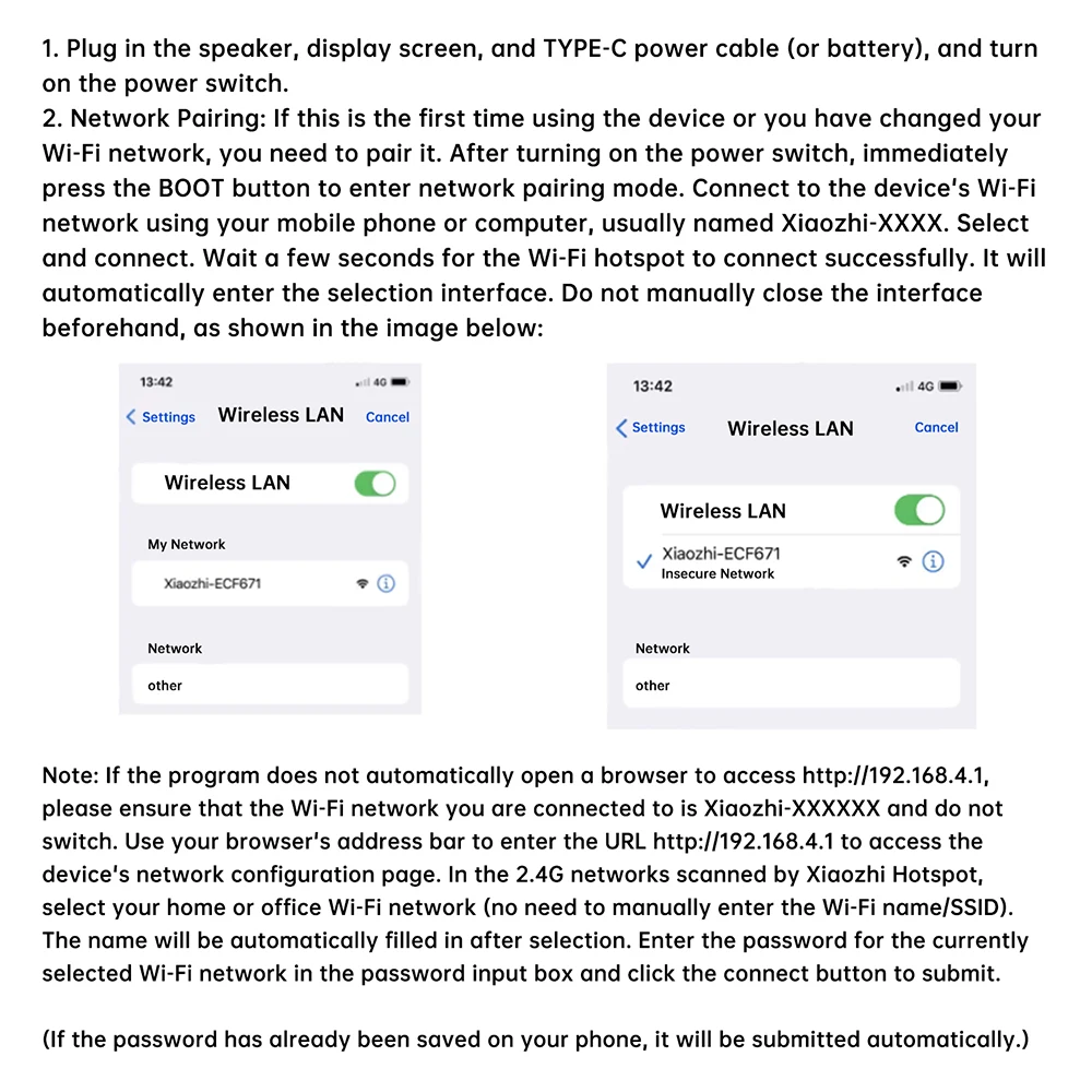 وحدة الدردشة الصوتية ESP32-AI WIFI مساعد صوتي ذكي يدعم شحن AI Deepseek Qwen Model Type-C