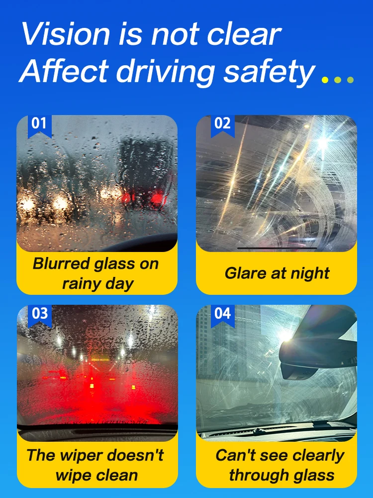 Glass Oil Film Removal Quickly For Cleaning Car Windows