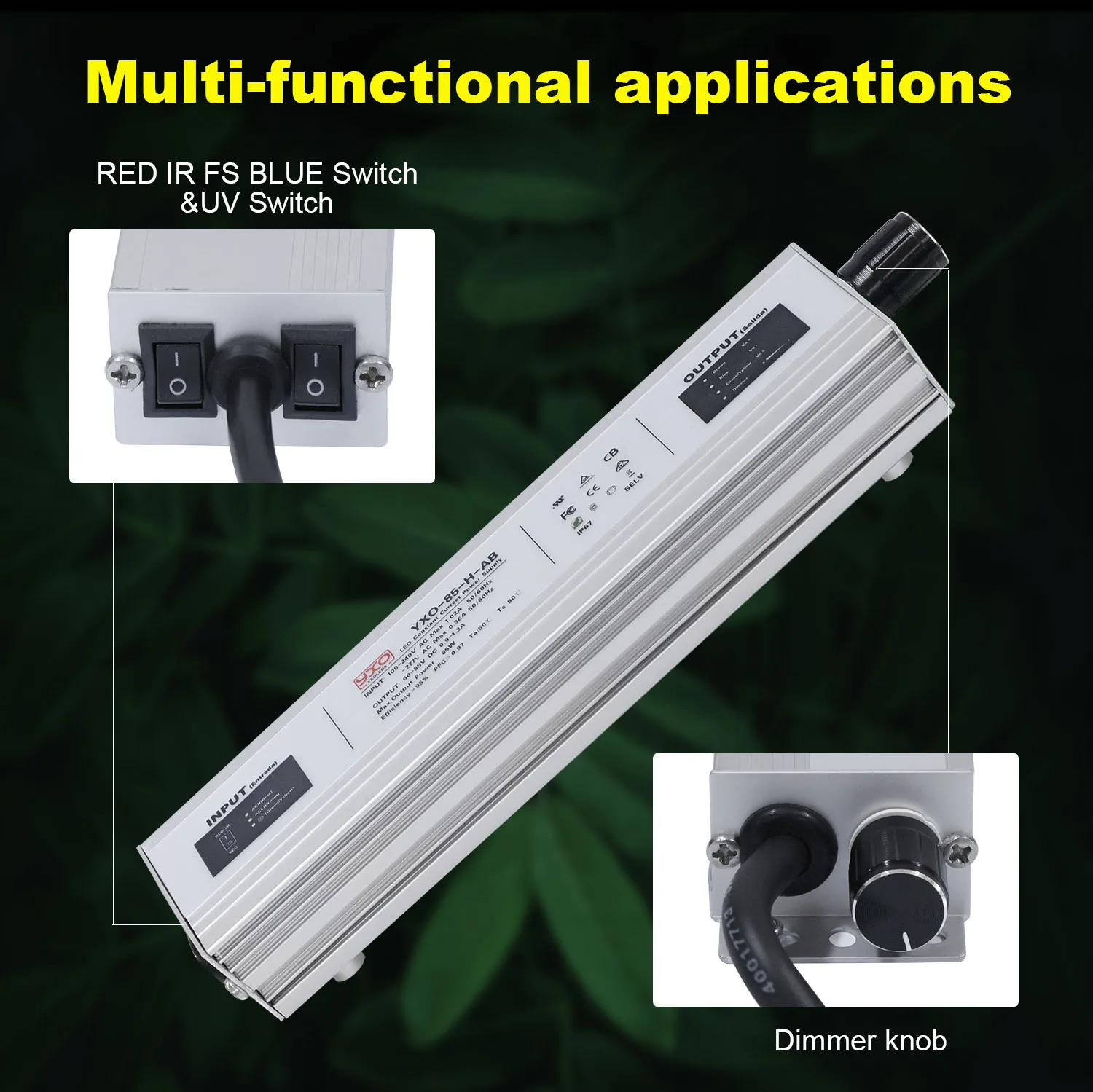 LM301H EVO 85W Vollspektrum UV-Infrarot Dimmbare Pflanzenwachstumslampe, Verwendet für Pflanzenwachstum und Blüte – Detail 6