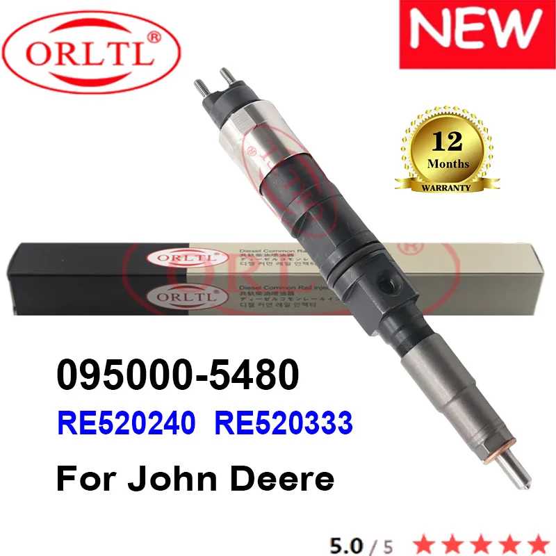 

ORLTL NEW 095000-5480 RE520240 RE520333 Diesel Engine Injector 0950005480 095000 5480 for John Deer-Engine type:8530