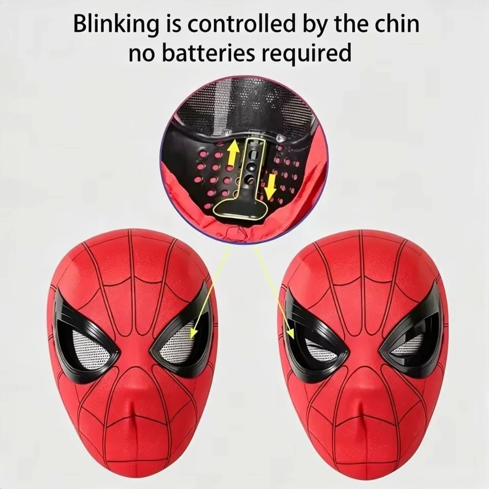 New Mask Headgear Cosplay Moving Eyes Mask 1:1 Creative Cosplay Head Cover Real Person Wear Halloween Party Costume Prop Gift view 6
