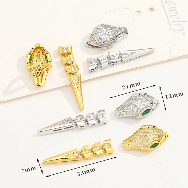 Juya DIY Natural Stones Pearls Talisman Jewelry Making Mountings Handmade Decoration Floating Dragon Clasps Accessories Supplies