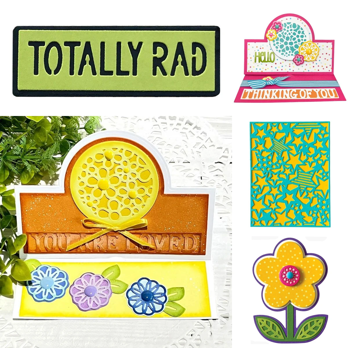 Totally Rad Word Metal Cutting Dies Scrapbook Diary Decoration Stencil Embossing Template DIY Greeting Card Handmade 2026 New