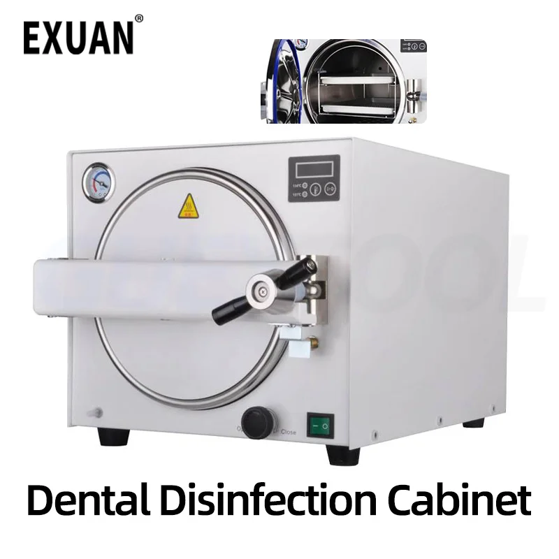 

18L Dental Autoclave Vertical Sterilizer Dental Disinfection Cabinet High Temperature and High Pressure Surgical Instruments