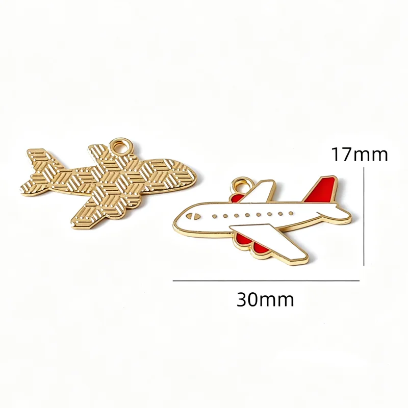 10pcs transportation vehicles, cars, airplanes, alloy drip oil accessories, DIY keychains, pendants, pendants view 6