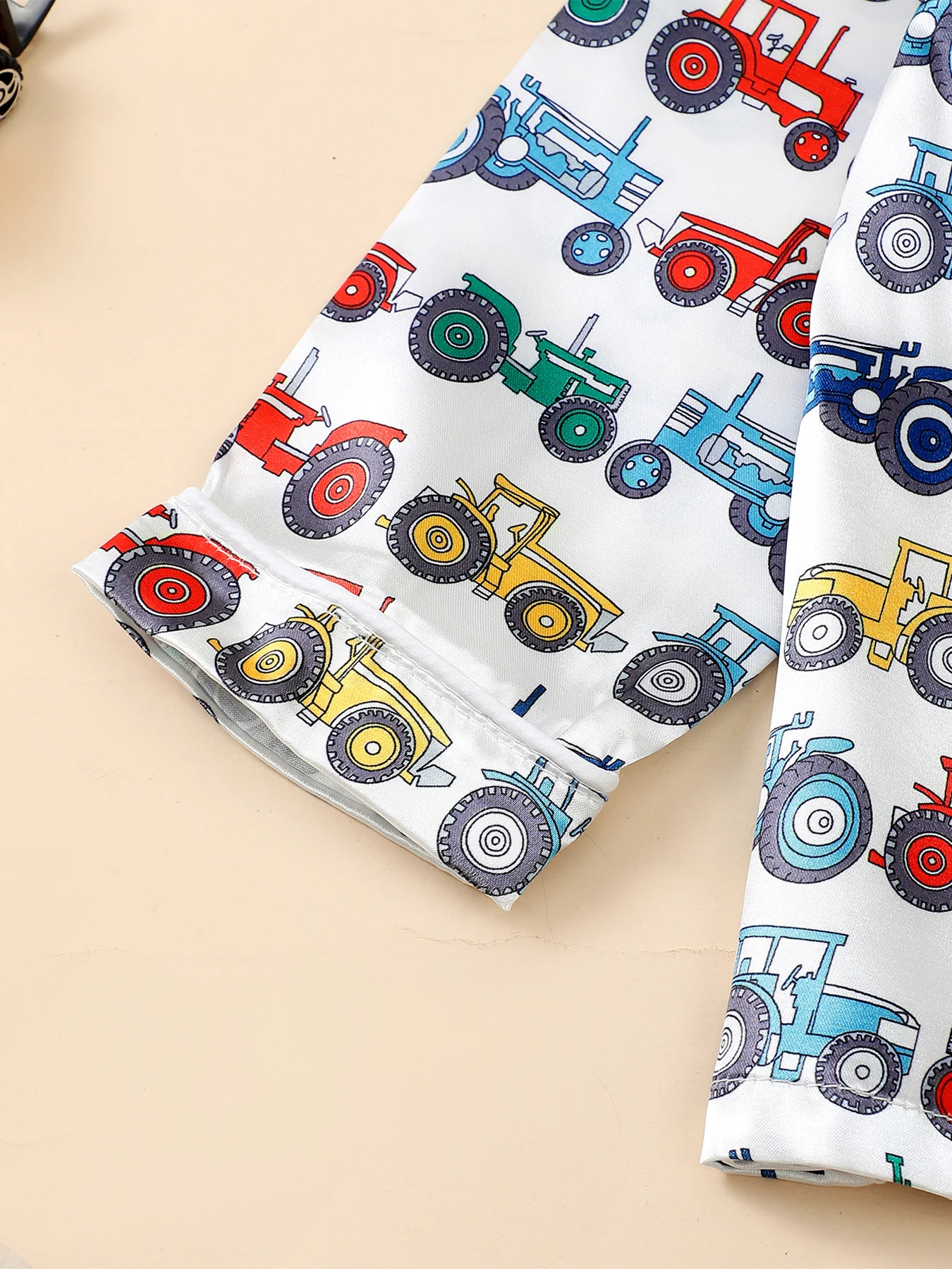 Baby Boys Car Print Turn-down  - Summer Clothing For Baby Boy 评论和价格