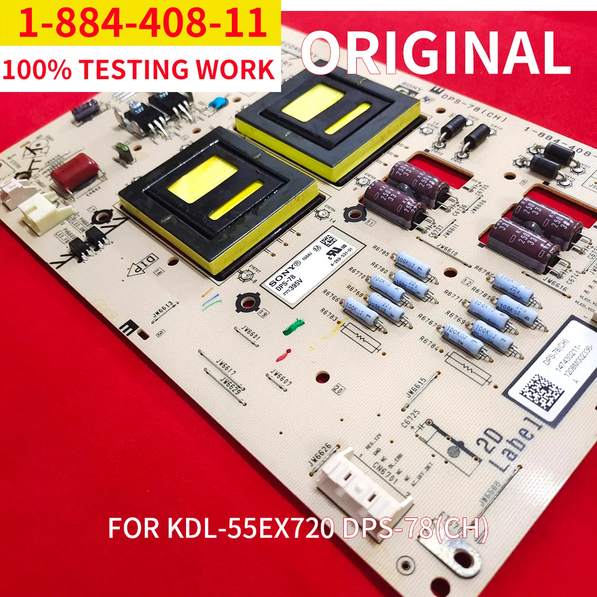 

power board for 100% original for KDL-55EX720 DPS-78(CH) 1-884-408-11 power supply board