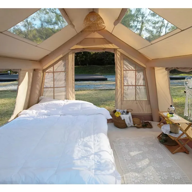 2025, 8.0 Outdoor-Camping-Kabinen-aufblasbares Zelt, einfache Einrichtung ohne Zeltstange zum Angeln, Rucksackreisen