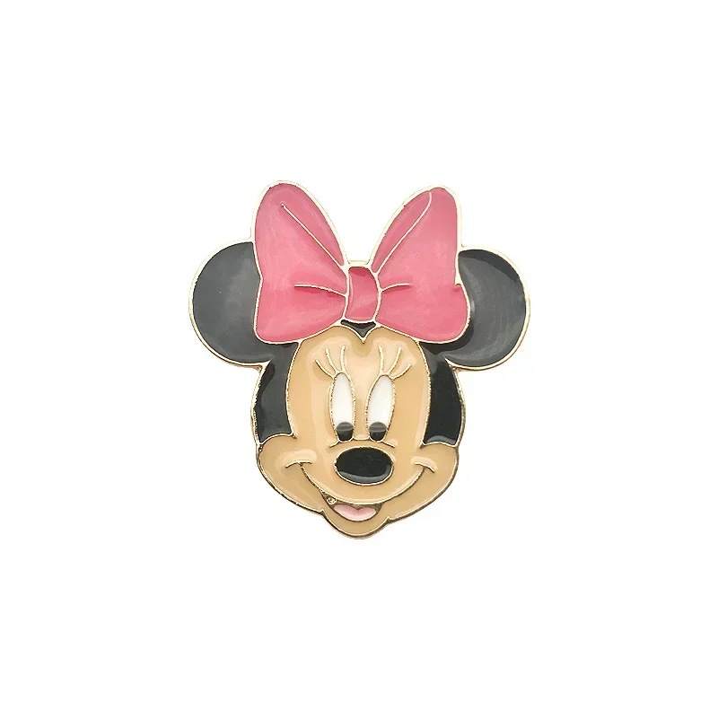 Pin kerah Mickey Minnie Mouse untuk ransel bros Pin Enamel untuk wanita aksesori pakaian perhiasan kartun lencana Disney