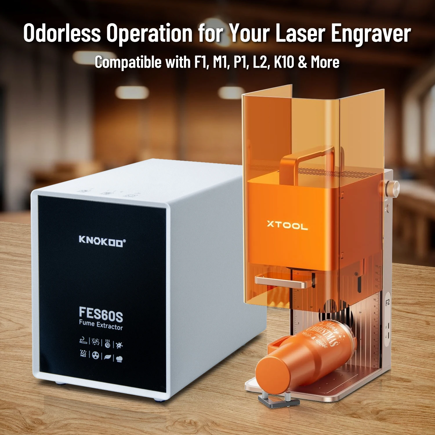 Industrial Laser Fume Extractor - Purificateur d'air de bureau, extracteur de