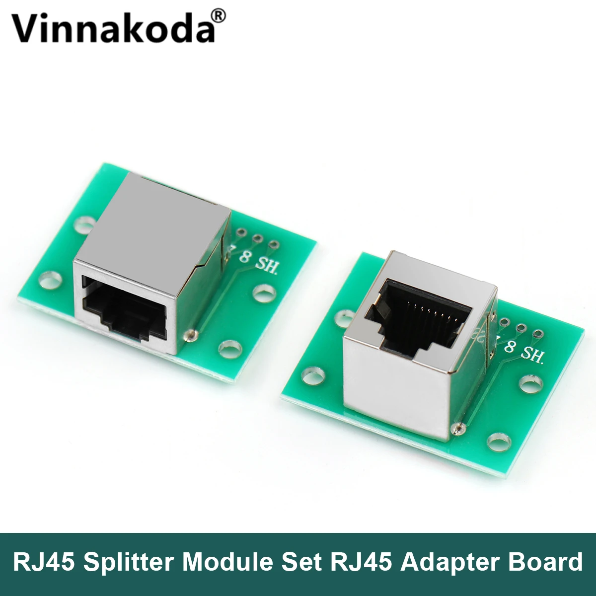 1 szt. Moduł rozdzielacza RJ45 płytka przyłączeniowa modułowego adaptera złącze Ethernet interfejs sieciowy + tabliczka zaciskowa + głowica pinowa