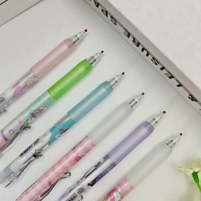 Sanrio Hello Kitty Kuromi My Melody Blindbox-Stift, kreativ, hochwertig, für Studenten, glatt, schnell trocknend, einziehbarer Gelstift, Geschenk