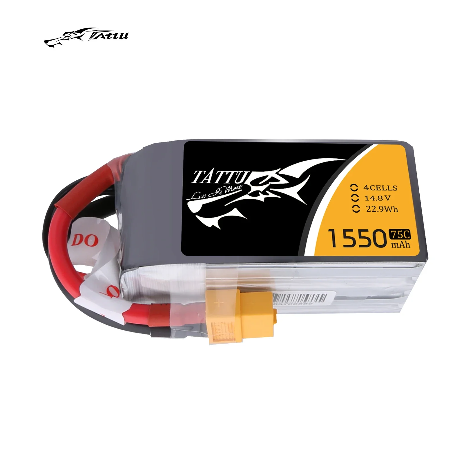 

Tattu Lipo Battery75C 14.8V 1550mAh for UAV Drones FPV XT60 Plug Racing Battery Quadcopter 4S Lipo RC Helicopter traxxas trx4