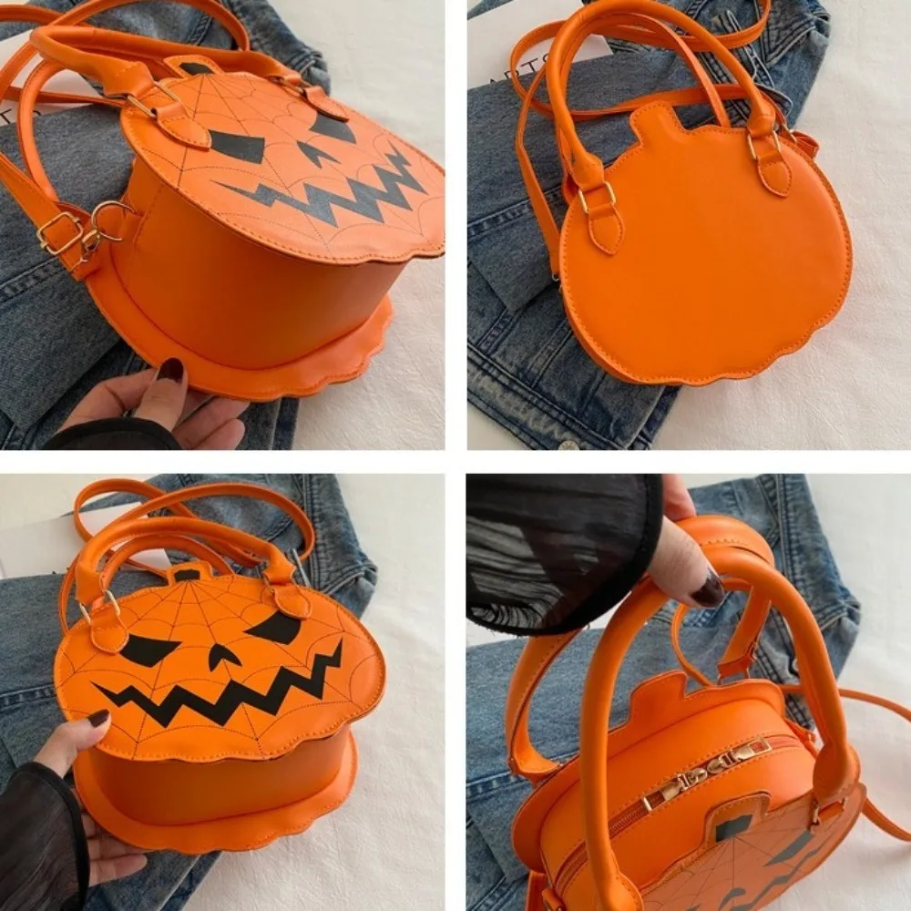 bonito-cranio-halloween-bolsa-de-ombro-redonda-pu-forma-abobora-saco-cores-contrastantes-pequena-bolsa-fantasma-bolsa-feminina