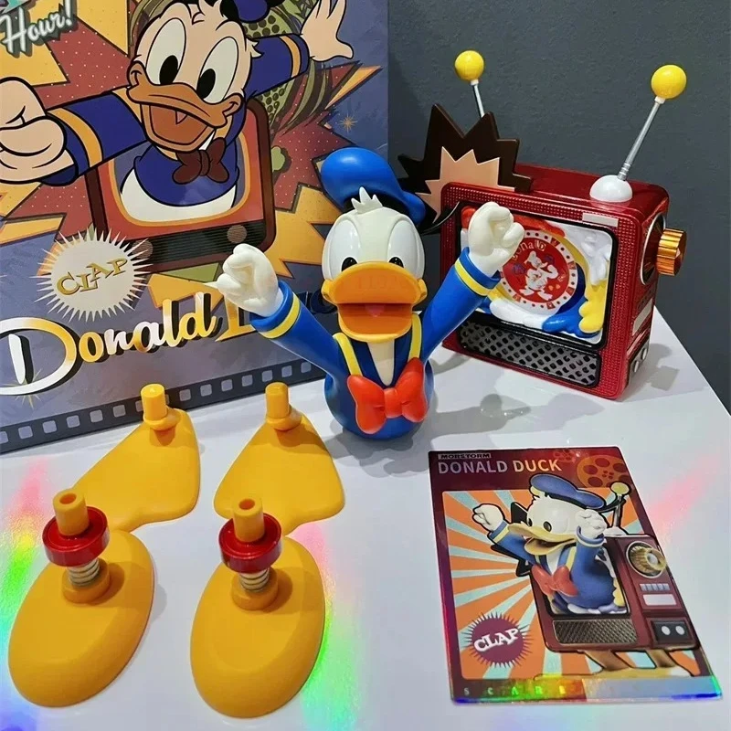 

15cm Disney Donald Duck Tv Set Desktop Model Decoration Trendy Collection Kids Christmas Halloween Birthday Gifts