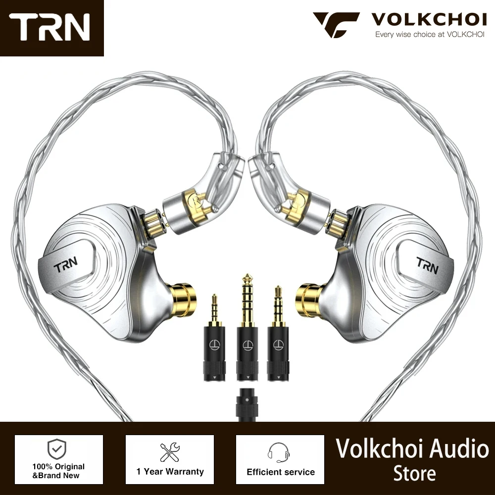 

TRN ST5 In Ear Earphone 4BA+1DD Hybrid Hanging 10 Drivers Unit HIFI Monitor Earphone Earbuds Noise Cancelling For BAX Kirin