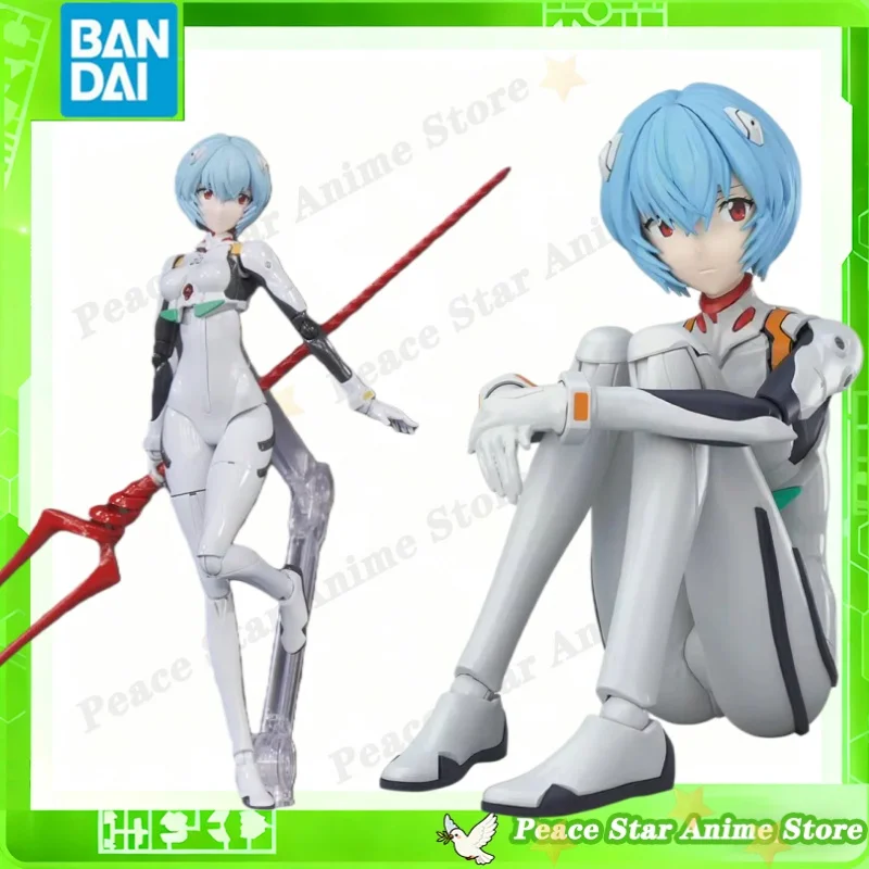 Bandai Original Anime Assemble Model Action Figure EVA 30MP REI AYANAMI Toys For Kids Christmas Gift Collectible Model Ornaments