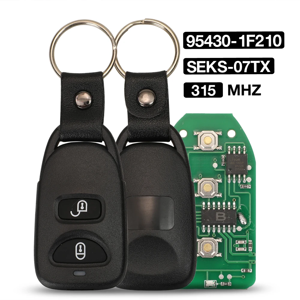 

jingyuqin 2 Buttons Smart Remote Car Key Fob 315MHZ 95430-1F210 FCC ID: SEKS-07TX For Kia Sportage Soul 2008 2010