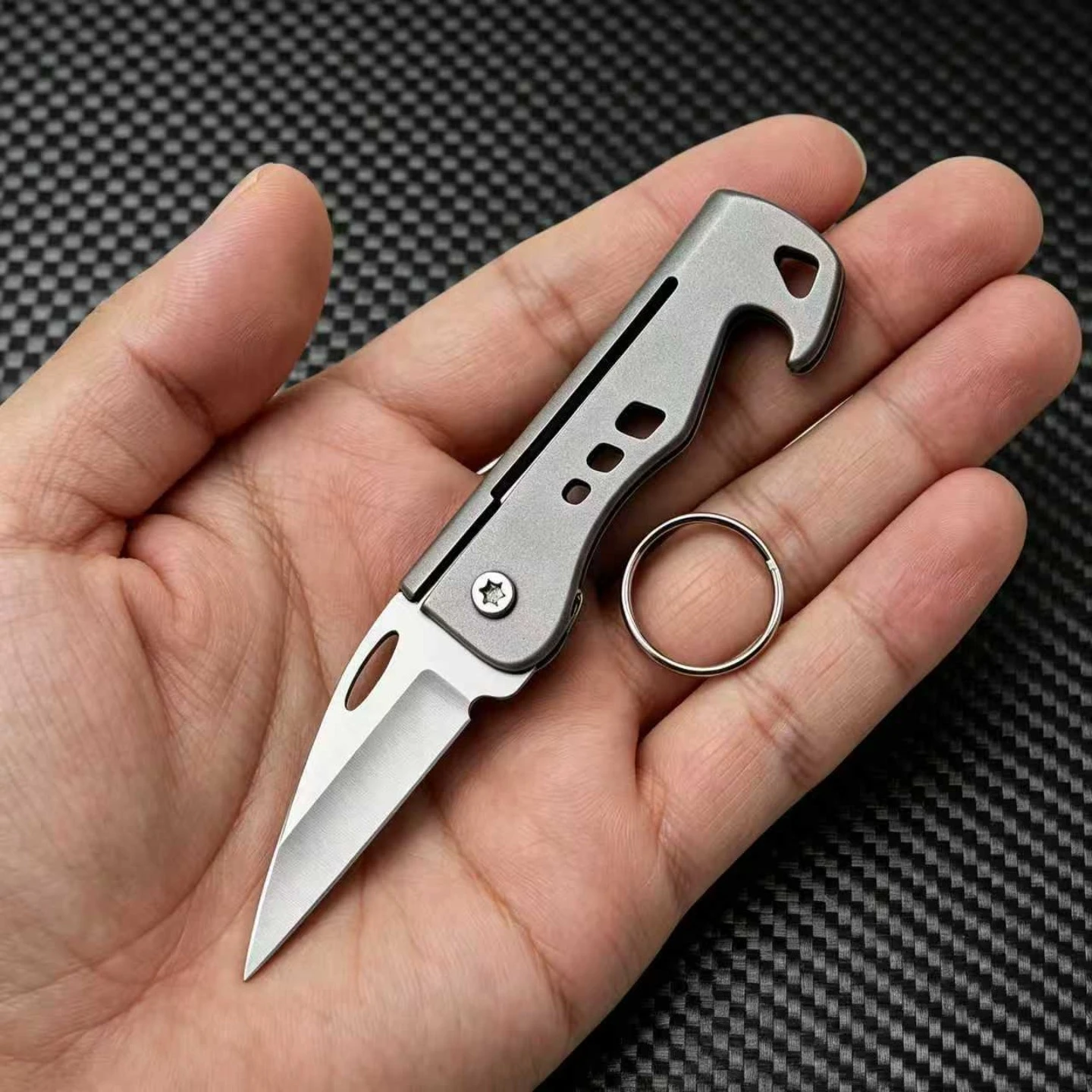 Power Key Tools - Pisau Gantungan Kunci Multifungsi Mini dari