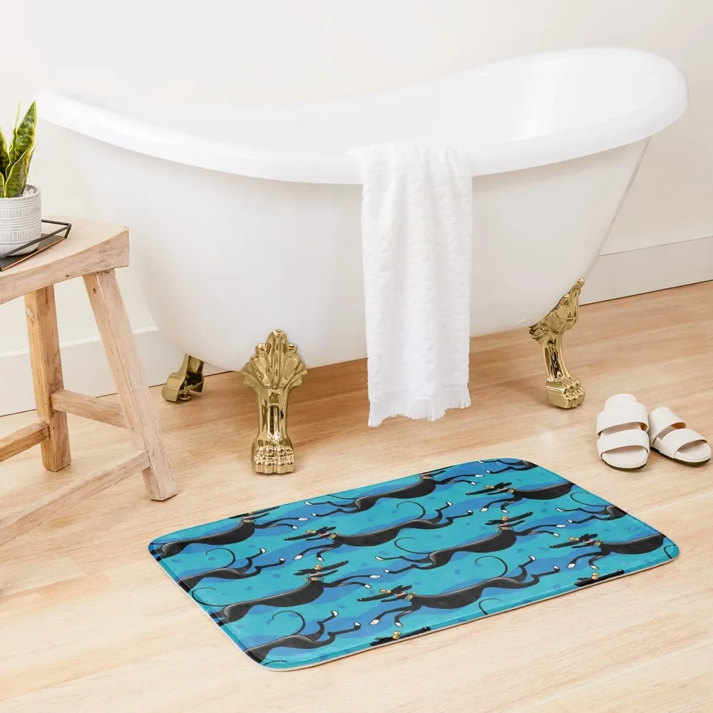 

Blue Zoomies pattern Bath Mat Bathroom Accessories Sets Luxury Carpet Living Room Mat