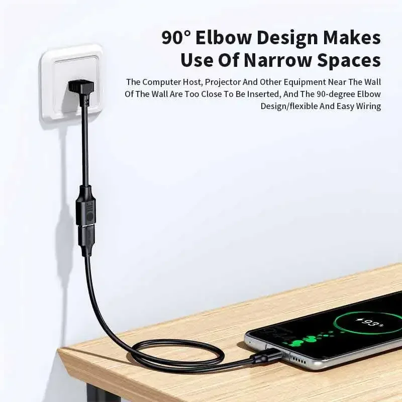 Picture 3: USB 3.0 Right Angle Data Extension Cord USB 90 Degree Male to Female Power Connection Cable Up/Down/Left/Right Bends  Extension
