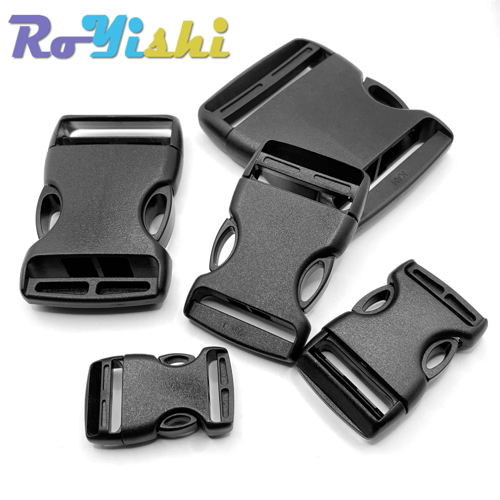 20mm 25mm 32mm 38mm 50mm Plastic Buckle black Arched&Inner Detach Buckle For Backpack Straps Outdoor Sports Backpack