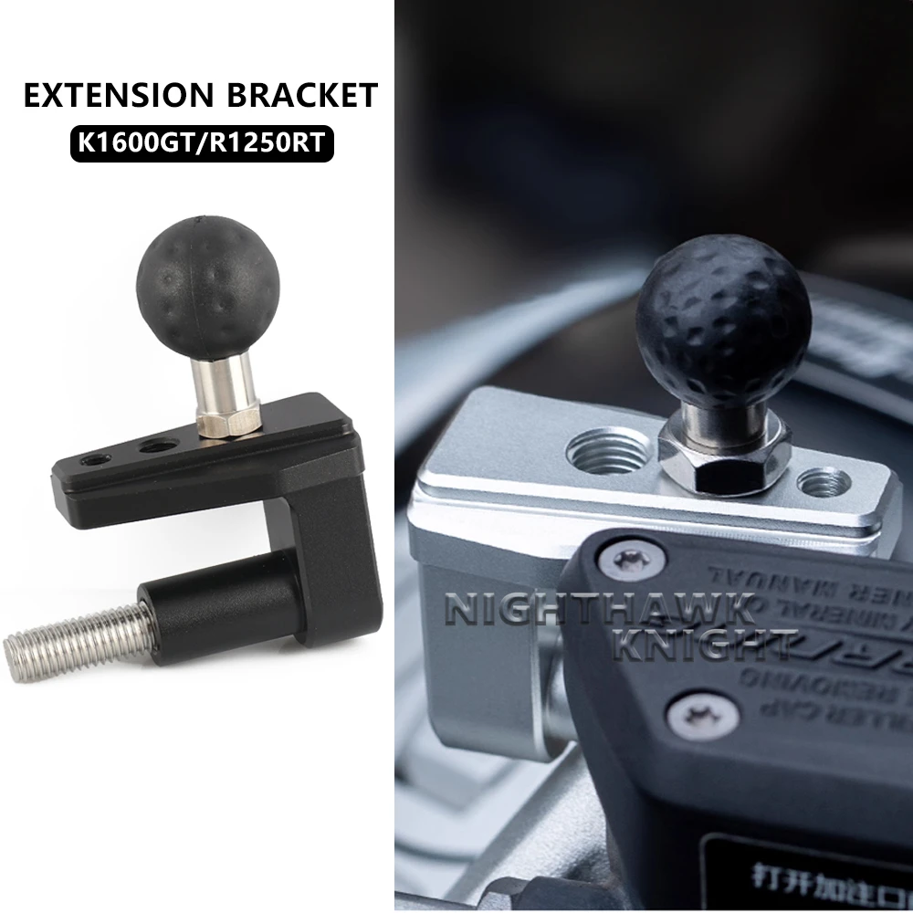 

Для BMW K1600GT K1600B K1600GTL R1250RT R1200RT мотоциклетный рекордер, кронштейн для навигации, шаровая головка, удлинитель, GPS-крепление