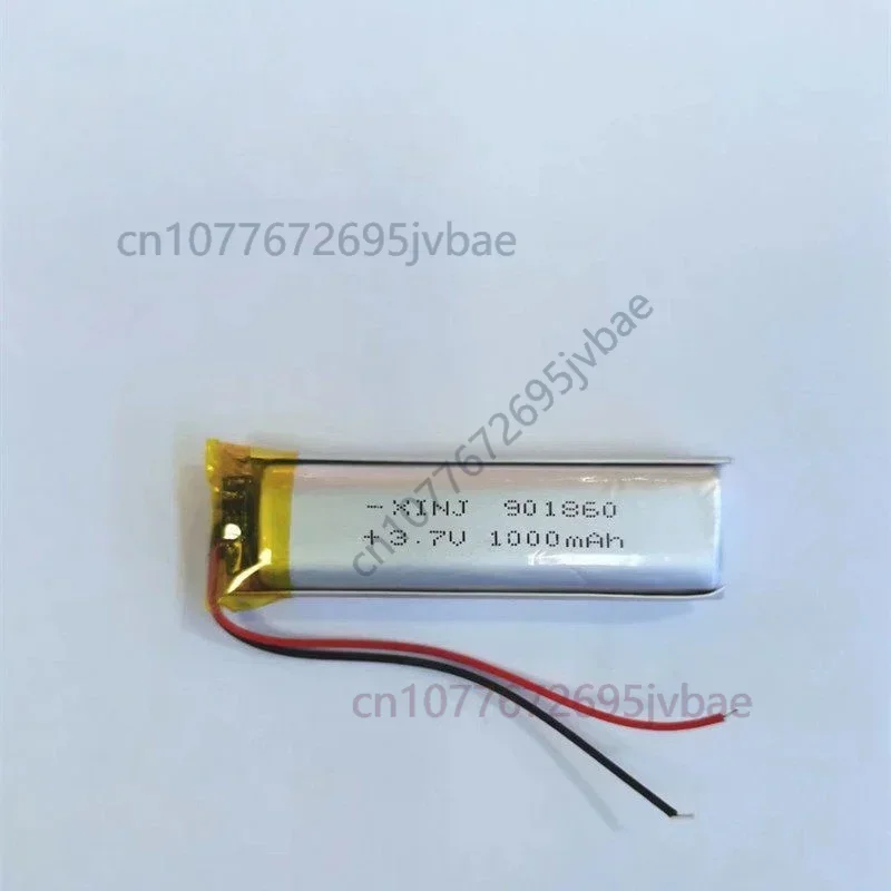 Replacement 901860 Polymer Battery 1000mAh 3.7V for Voice Recorder Stylus Pen Small Devices