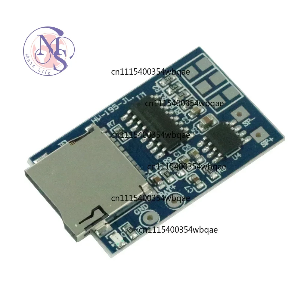 ZOCI-FOR-GPD2846A MP3 Decoder Board TF Card FM Radio USB Audio 2W Mono Amplifier DC3.7V-5V, Replacement Parts