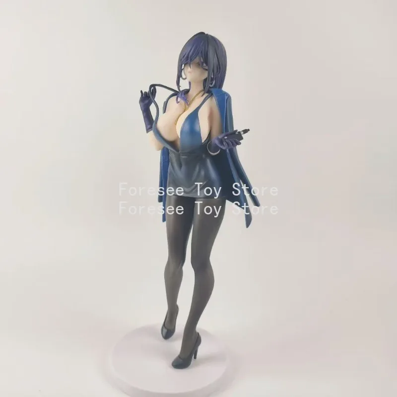 Yokoyama Black Beautiful Girl Figure One-piece Dress Sexy Anime In Stock Collection Model Desktop Ornament Decorations Toys Gift