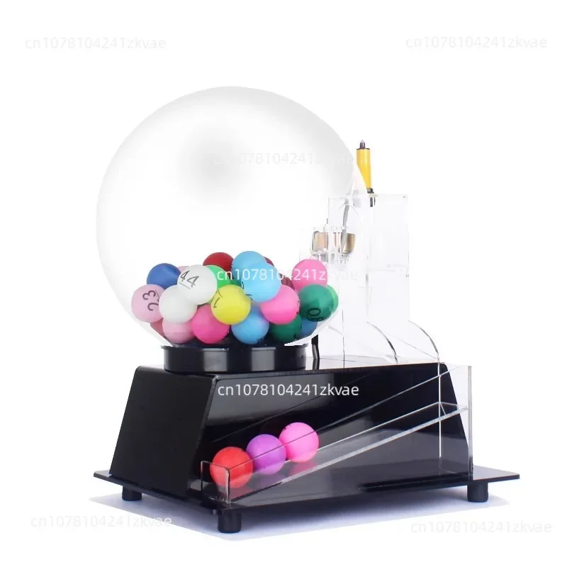 

Lucky Game Playing Machine Hot Selling Electric Acrylic Lottery Machine 50-100 Ball Electric Automatic Bingo Cage