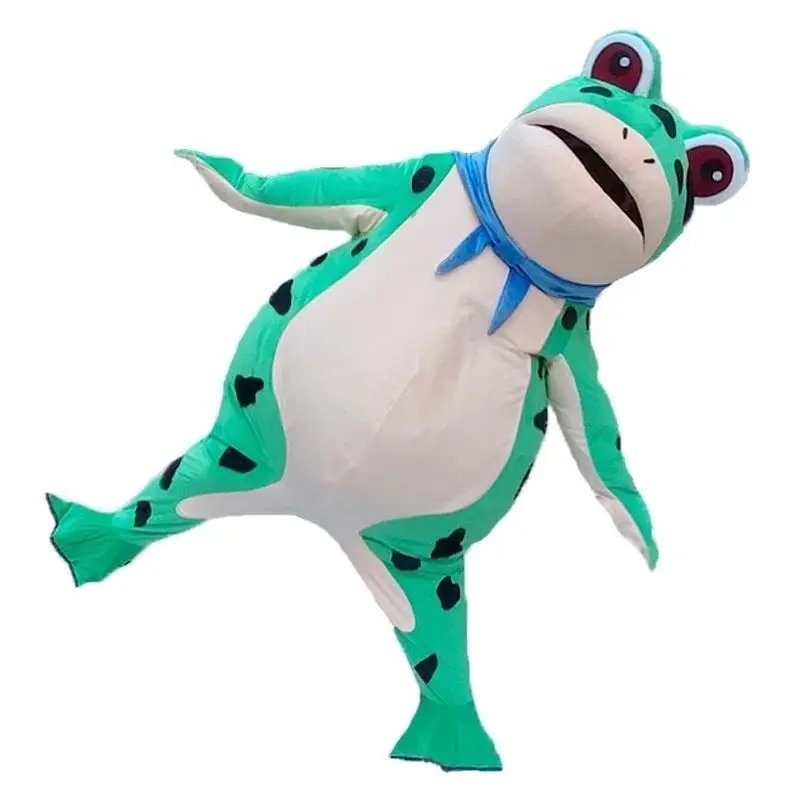 Frog Inflatable Cartoon Doll Costume People Wearing Doll Plush Headgear Mascot