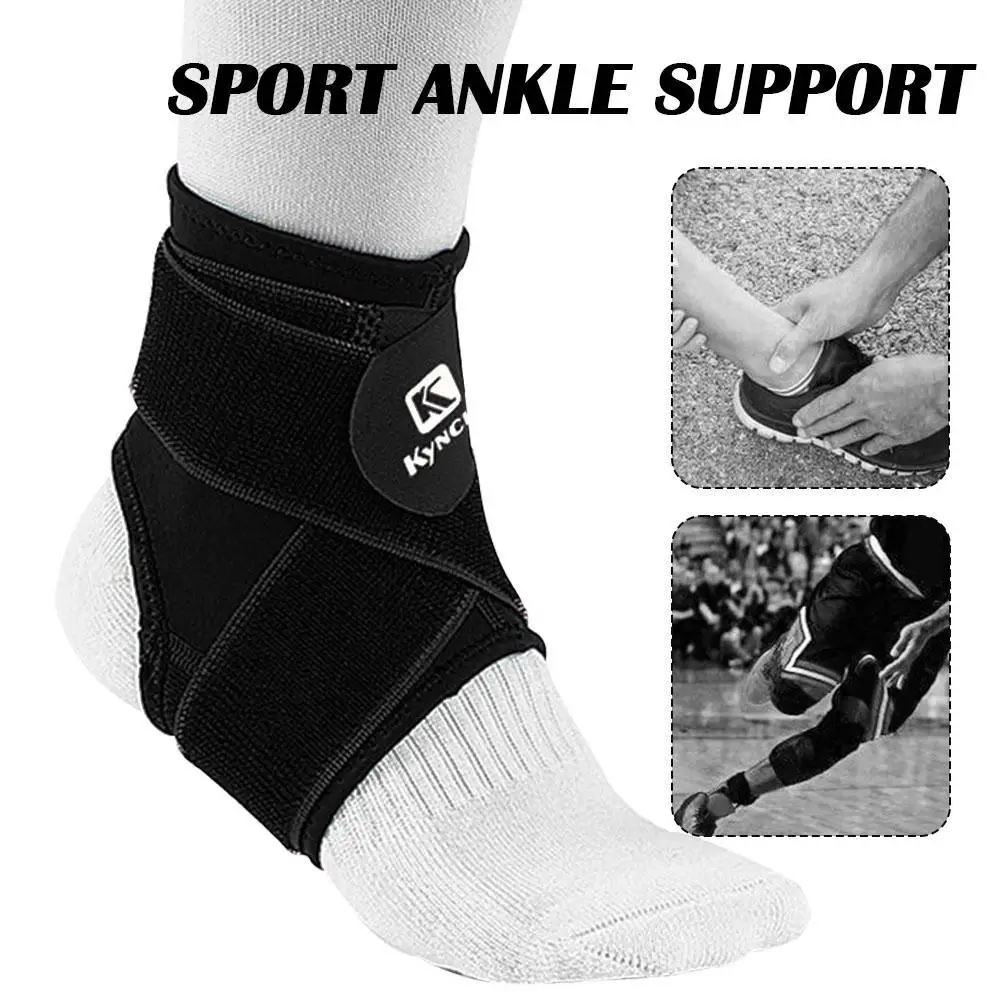 

Kyncilor 1PCS 3D Compressio Adjustable Protective Ankle Support Protector Football Basketball Ankle Support Brace tobillera