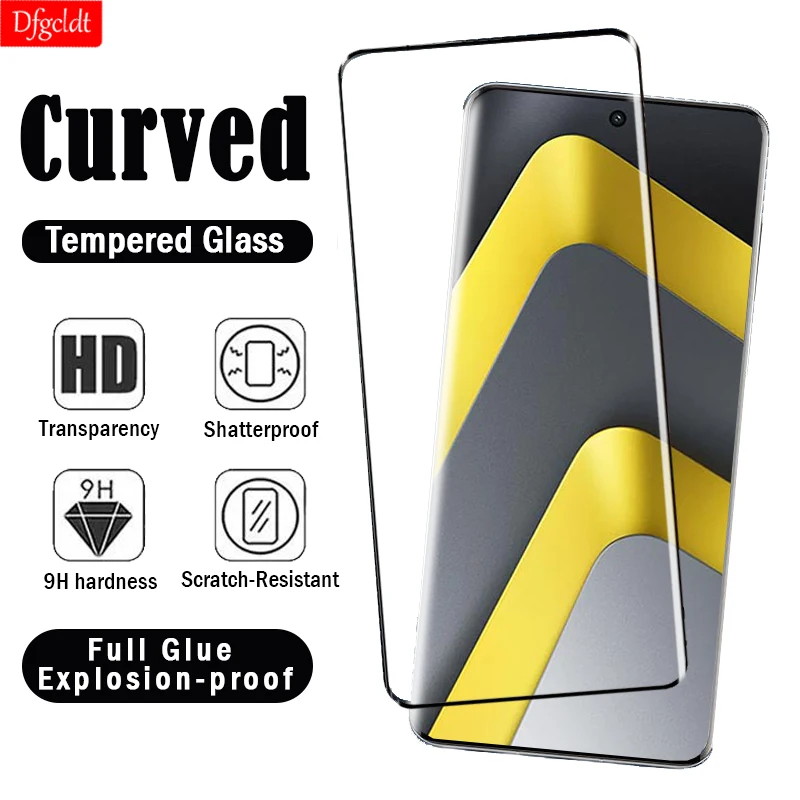 

3D Curved Tempered Glass for Xiaomi Poco M8 Pro Full Glue Screen Protector for Poco X8 Pro Max High Definition Protective Film