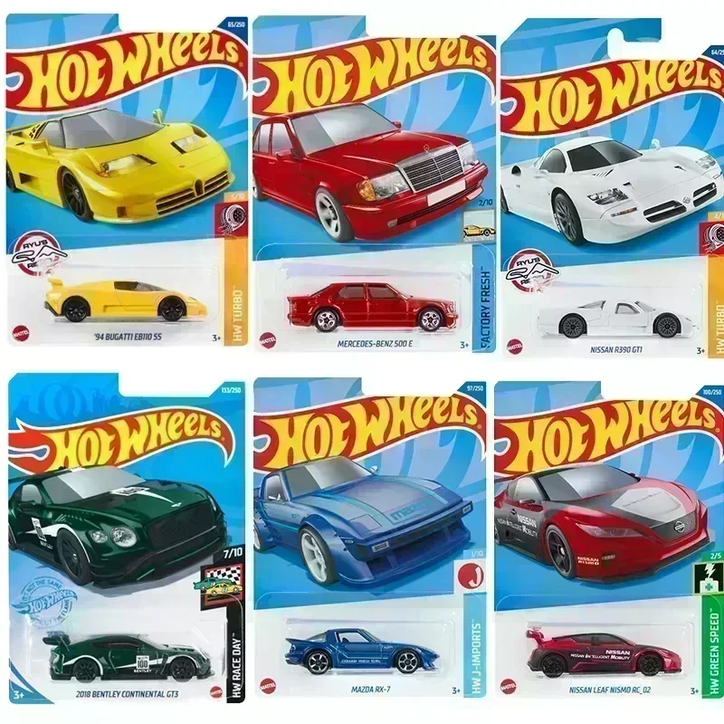 Original Hot Wheels 1:64 Mini Hot Run Sports Car Variety Kids Toys Boys Traffic Rail Alloy Car Models Toys for Children Fast GTR