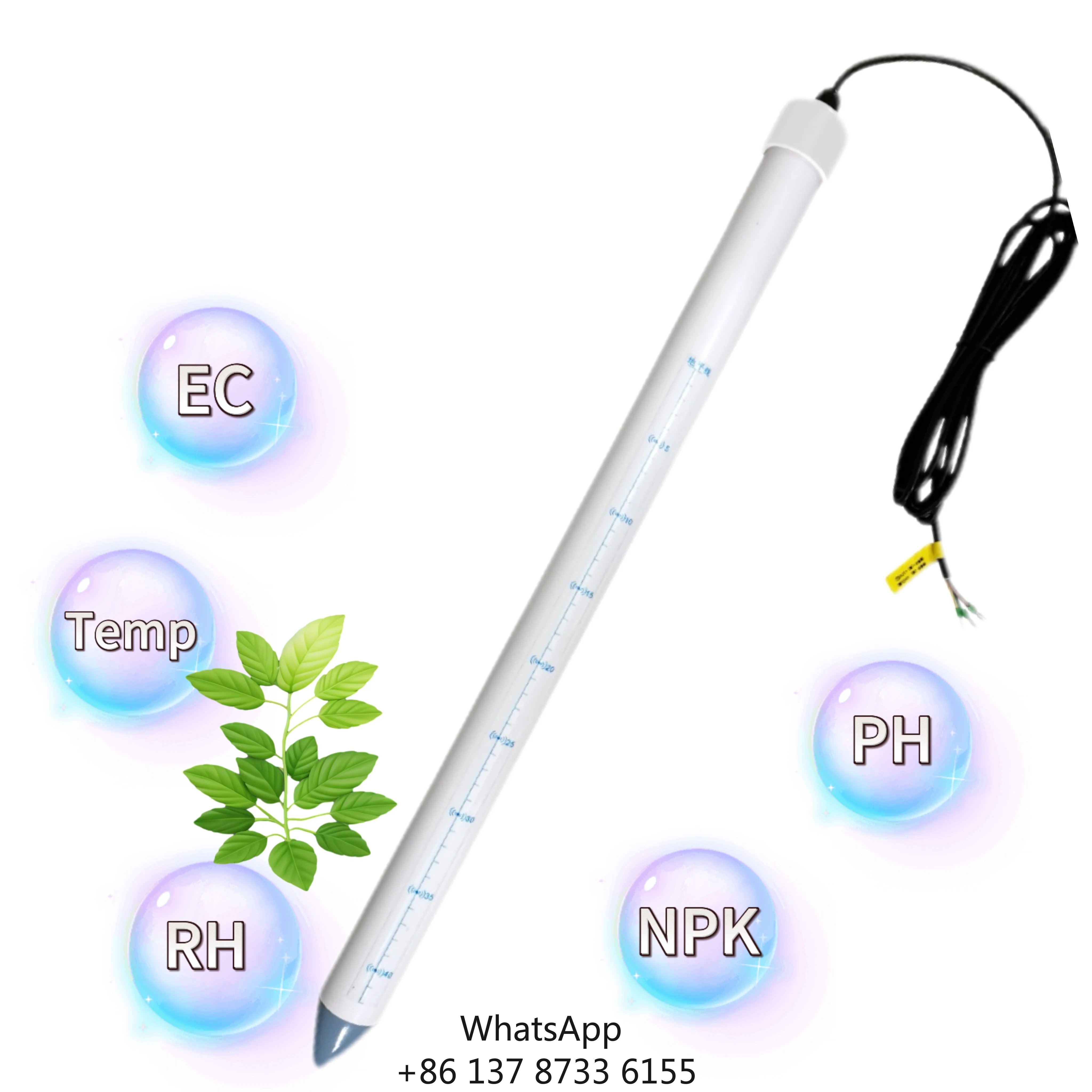 

4G RS485 Регистрация данных Зонд сельскохозяйственного мониторинга для ирригационных систем Датчик влажности почвы