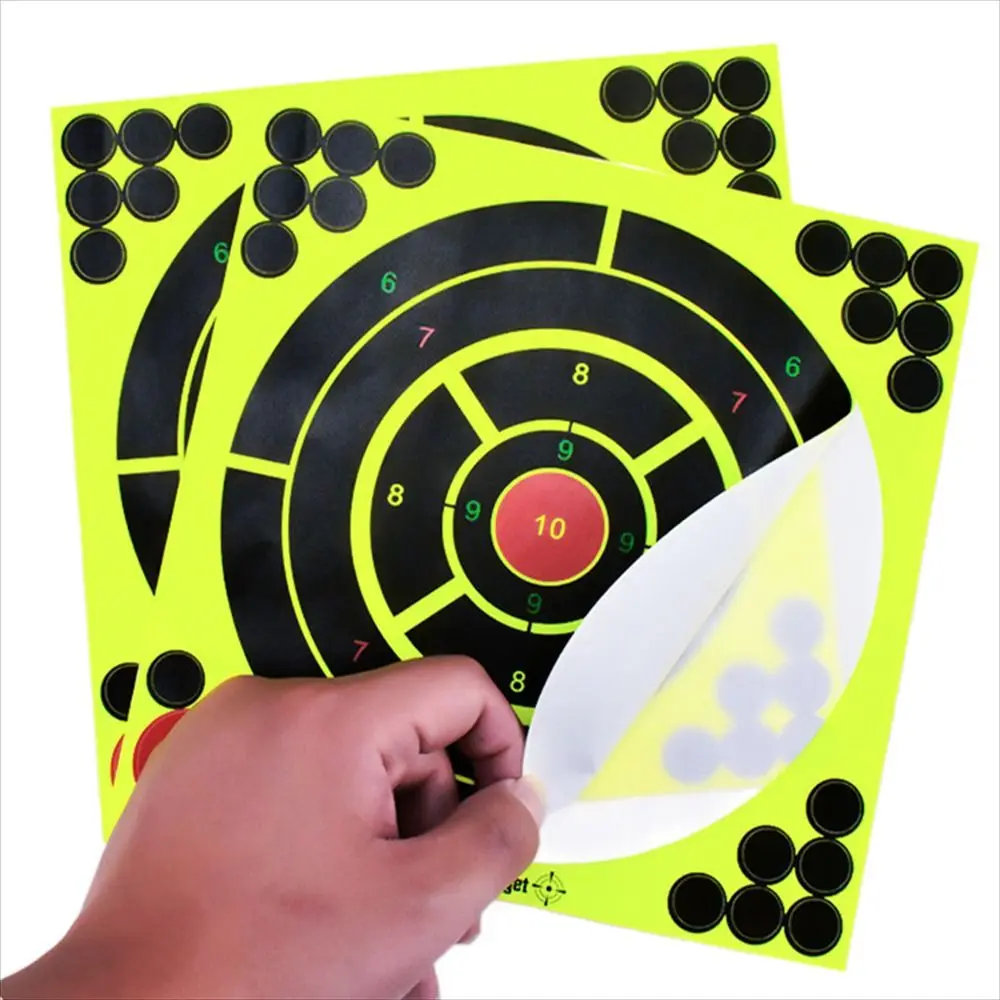 Accessories Aim Training Green Fluorescent 8x8 inch Self Adhesive Shooting Target Targets Stickers Target Papers Target Paster