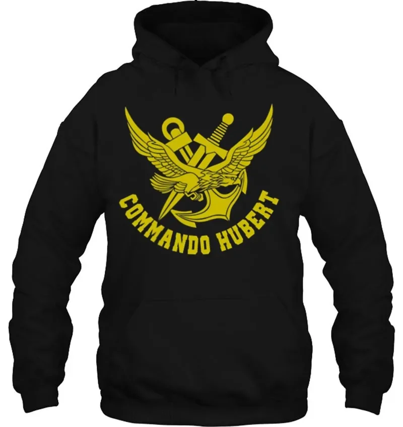 French Naval Special Forces Commando Hubert Hoodies Men Harajuku Full Casual Cotton Men Sweatshirt