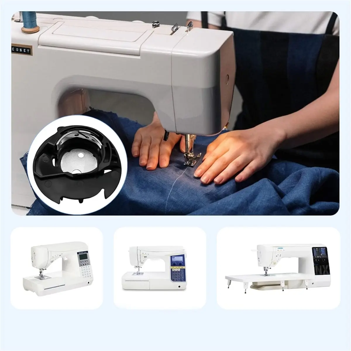 ABNH Bobbin Case 40099754 Sewing Machine Parts Compatible for -F, -DX, -NX, -G