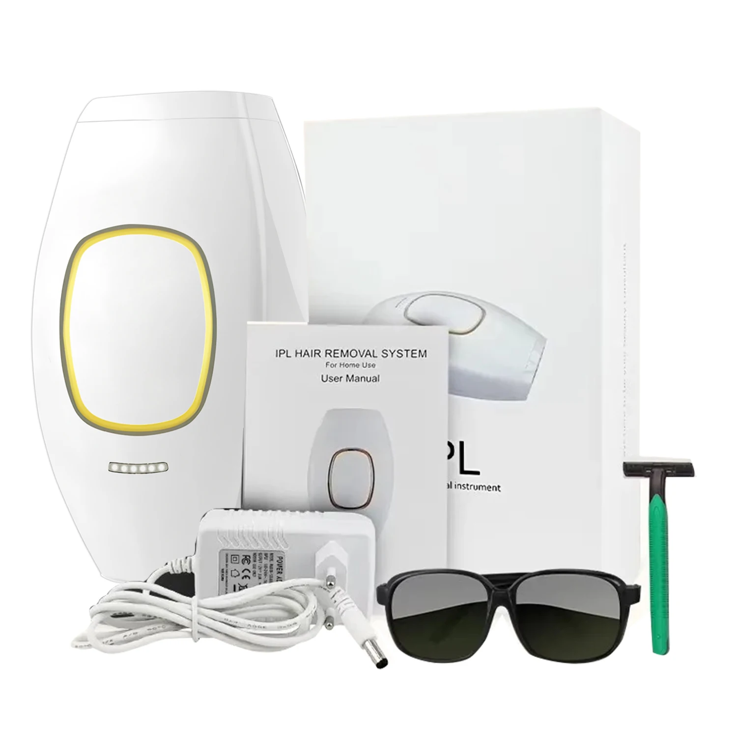 Épilateur Laser électrique indolore pour hommes et femmes, outil de rasoir indolore, impulsions IPL 