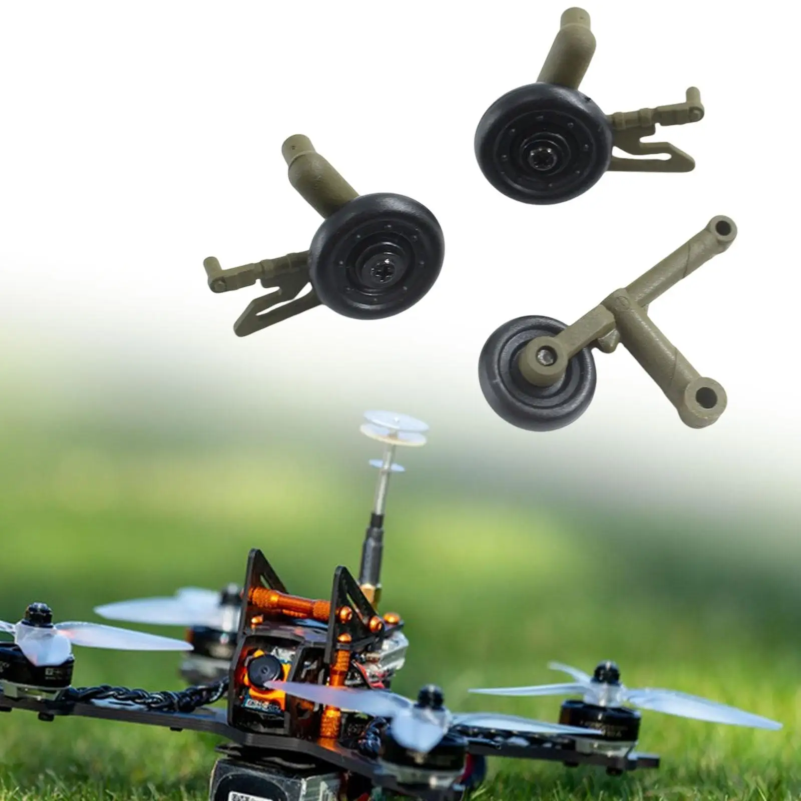 Train d'atterrissage d'avion RC, pièces d'avion modèle RC pour avion Wltoys K170 RC