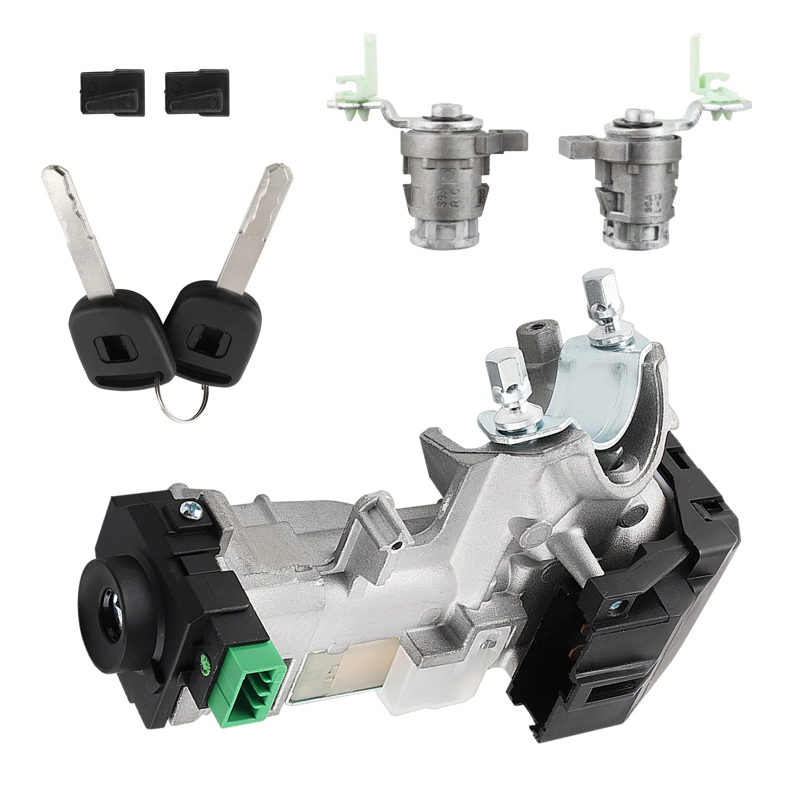 สวิตช์จุดระเบิดกระบอกประตูล็อค + 2 ปุ่มสําหรับ Honda CRV 2003-2006 72185-S9A-013 72185S9A013