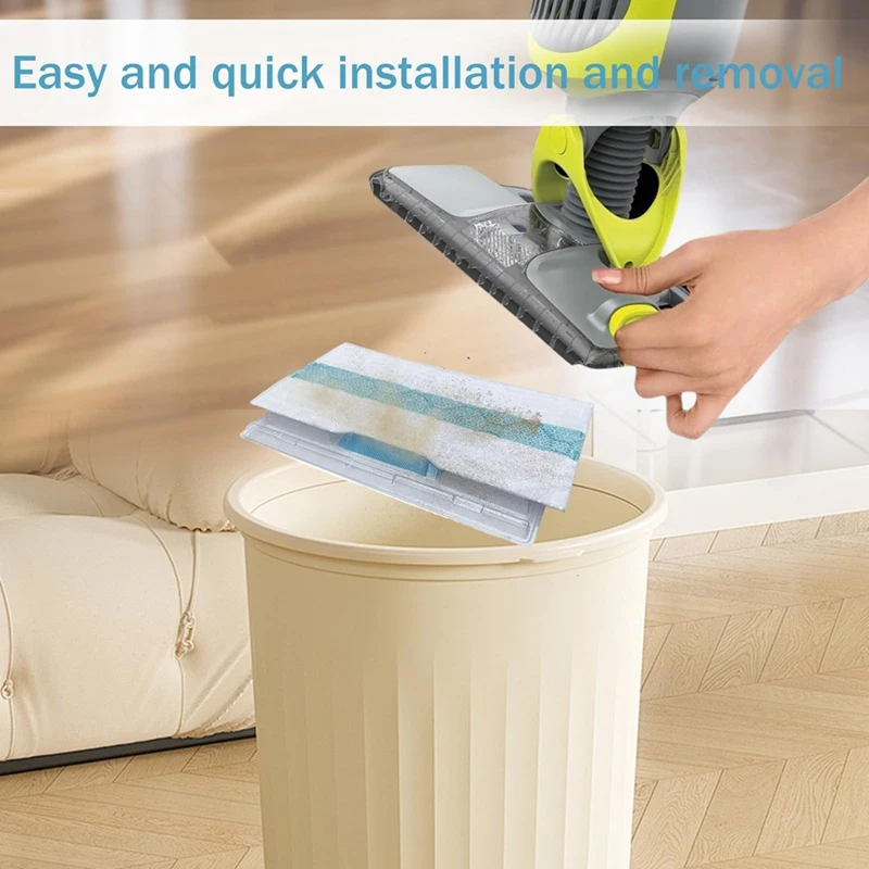 18 حزمة لـ VACMOP Pro استبدال وسادة الممسحة لـ VACMOP Pro VM250 VM251 VM252 VM200 VC205 QM250 VM190 VM200P12-A69M